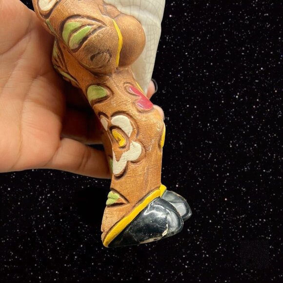 Brayton Laguna Peruvian Figurine Rare Vintage Vase Pottery 1940's 7.5”T 4” - Picture 6 of 10